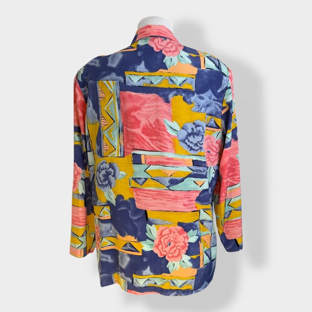 Vintage‎ Intriguing Threads Patterned Blazer - Picture 3 of 4
